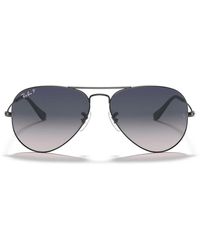 Ray-Ban - Zonnebril Rb3025 004/78 Aviator Gunmetal/grijs Gradiënt Unisex Gepolariseerd - Lyst