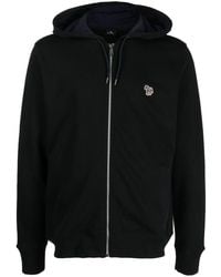 Paul Smith - PS von Paul Smith Zebra Logo Baumwoll Zip Hoodie - Lyst