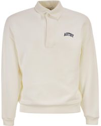 Autry - Cotton Polo Sweatshirt With Logo - Lyst