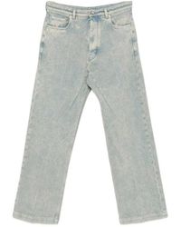 Rick Owens - Honeycomb-Textured Jeans - Lyst