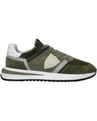 Philippe Model - Sneakers Tropez 2.1 Mens en daim vert / vert militaire - Lyst