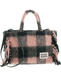 Mc2 Saint Barth - Tartan Bag mit Fransen - Lyst