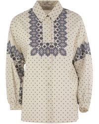 Weekend by Maxmara - Weekend Max Mara Adda Cotton Poplin Shirt - Lyst