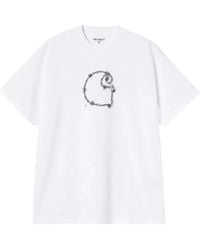 Carhartt - Short Sleeves "Barbwire C" Organic Cotton T-Shirt - Lyst