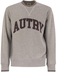 Autry - Crew-Neck Sweatshirt With Logo - Lyst