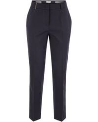Peserico - Leichte Baumwollsatin -Zigarettenhose - Lyst