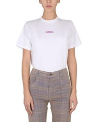 McQ - Logo Crew Neck T-Shirt - Lyst