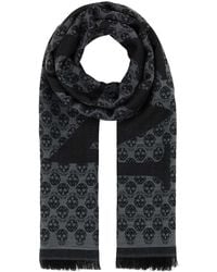 McQueen - Embroidered Wool Foulard - Lyst