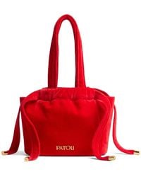 Patou - Velvet Clutch Bag Cotton Shoulder - Lyst