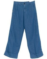 White Sand - Trousers Cotton - Lyst