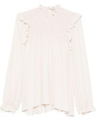 forte_forte - Silk Blend Blouse - Lyst