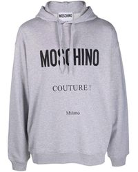Moschino - Logo Hooded Sweatshirt - Lyst