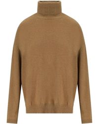 Twinset - Camel Turtleneck Sweater - Lyst