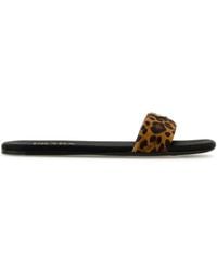 Prada - Calf Hair Slippers - Lyst