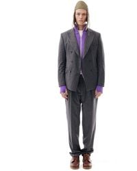 LC23 - Gessato Gray Blazer - Lyst