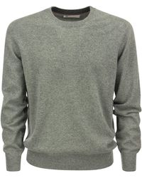 Brunello Cucinelli - Pure Cashmere Crew Sweater - Lyst