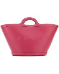 Marni - Dark Leather Small Tropicalia Handbag - Lyst