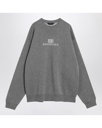 Balenciaga - Cotton Sweater With Logo - Lyst