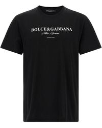Dolce & Gabbana - Bedrukt T -shirt - Lyst