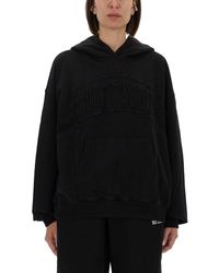 ROTATE BIRGER CHRISTENSEN - Oversized Hoodie With Embossed Logo - Lyst