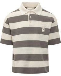 Ami Paris - Cotton Short Sleeves Polo Adc - Lyst