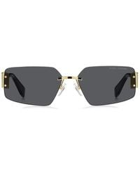 Marc Jacobs - Zonnebril Marc 875/s Rhl Goud/zwart Unisex - Lyst