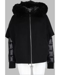 Moorer - Hooded Fur-Trim Coat - Lyst