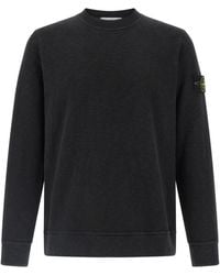 Stone Island - Cotton Sweatshirt - Lyst