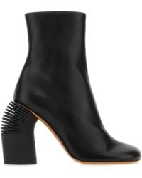 Off-White c/o Virgil Abloh - Leather Spring Ankle Boots - Lyst