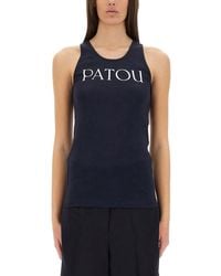 Patou - Tank Top With Logo - Lyst