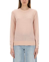 MICHAEL Michael Kors - Lightweight Merino Wool Sweater With Button Detail - Lyst
