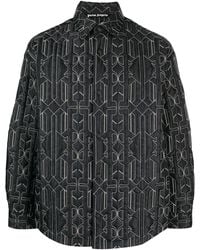 Palm Angels - Monogram Quilted Overshirt - Lyst