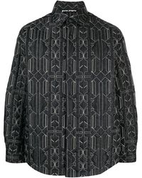 Palm Angels - Monogram Quilted Overshirt - Lyst