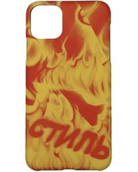 Heron Preston - Porta Iphone Iphone 11 Pro Max Uomo Pvc Multicolore - Lyst