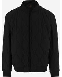 BOSS - Nylon Jacket With Quilted Pattern - Lyst