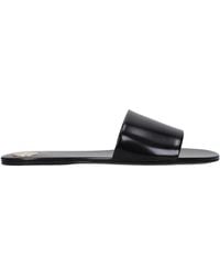 Saint Laurent - Slippers And Clogs Carlyle Leather - Lyst