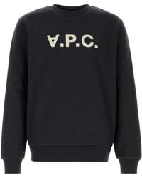 A.P.C. - Crew Neck Sweatshirt - Lyst