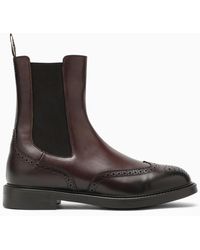 Doucal's - Ebony/ Leather Boot - Lyst