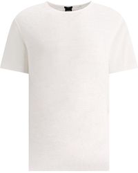 BOSS - "Tiburt" Leinen T -Shirt - Lyst