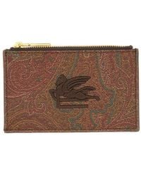 Etro - Cotton Polyester Wallets - Lyst