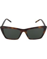 Saint Laurent - Mica Thin Sonnenbrille - Lyst
