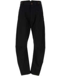 Vivienne Westwood - Black Stretch Cotton Pant - Lyst