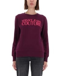 Versace Jeans Couture - Logo Crewneck Sweatshirt - Lyst