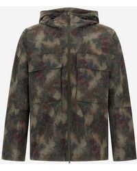 Herno - Parka antidesgarro con estampado tropical de - Lyst