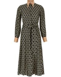 Valentino Garavani - 'Toute La V' Midi Kleid - Lyst