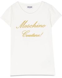 Moschino - Short Sleeve Logo T Shirt - Lyst