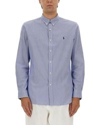 Polo Ralph Lauren - Katoenen Shirt Met Logo - Lyst