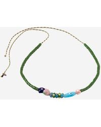 Sorbet Island - Necklace With Fish And Glass Beads - Lyst