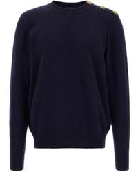 Balmain - 'Leone Catena' Button Sweater - Lyst