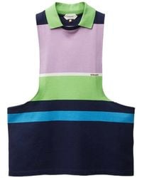 Versace - Canotta A Righe Ricamata - Lyst